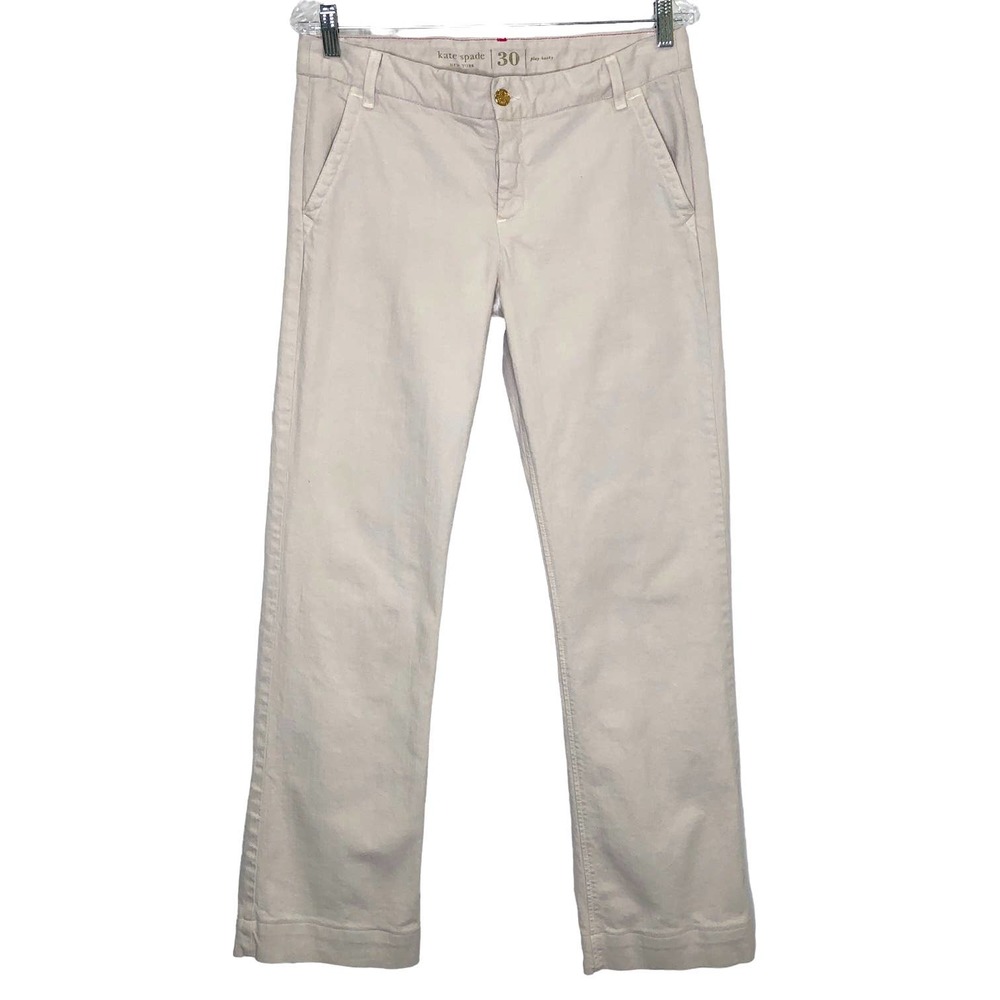 Kate Spade Broome Street Play Hooky Beige Pants Slacks Size 30